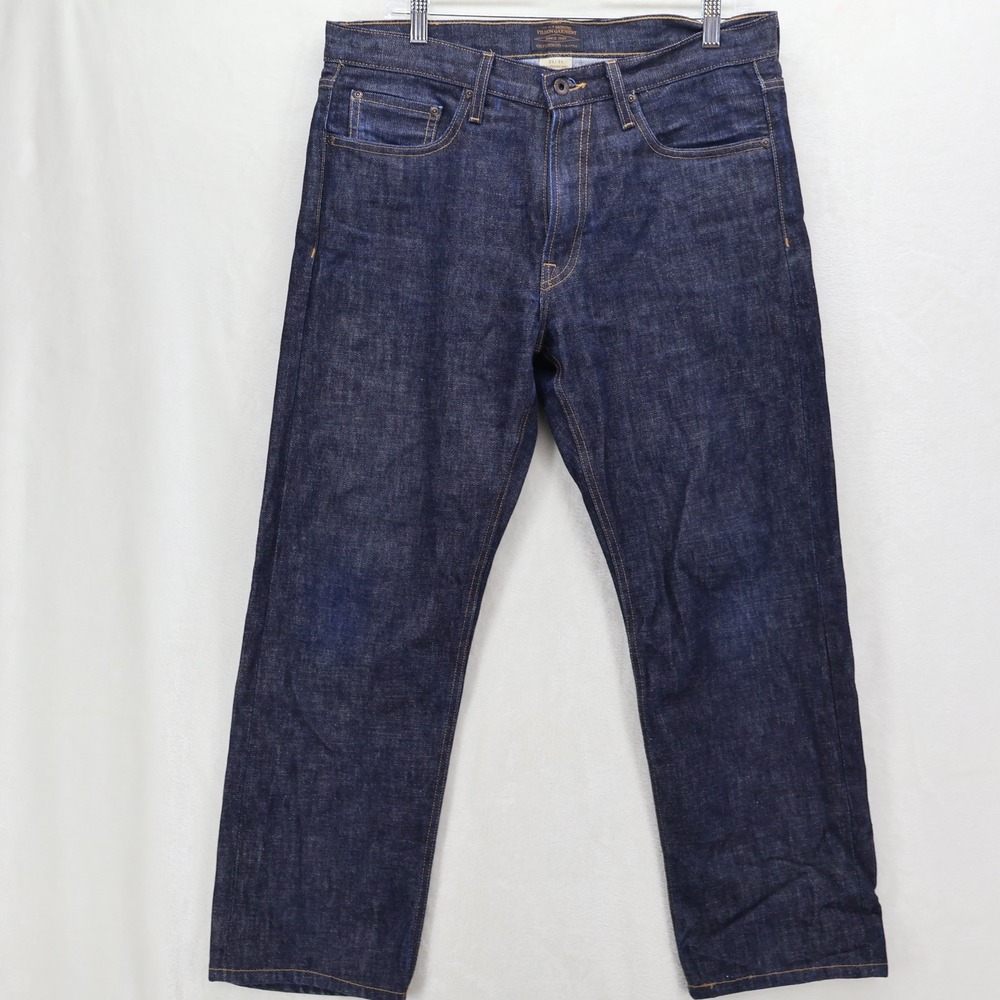 Filson Rail-Splitter Pant Mens 33/28*** Selvedge Denim Jeans Dark Wash USA READ
